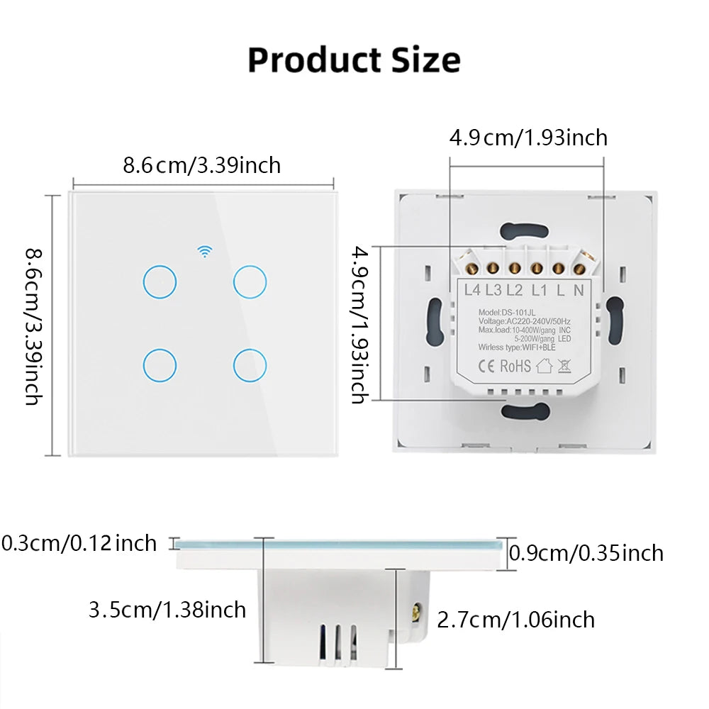 Interrupteur Mural WiFi Intelligent Chevolink