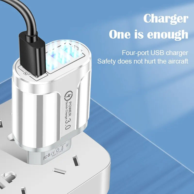 Chargeur USB 4 Ports Mosizave – Charge Rapide et Portable