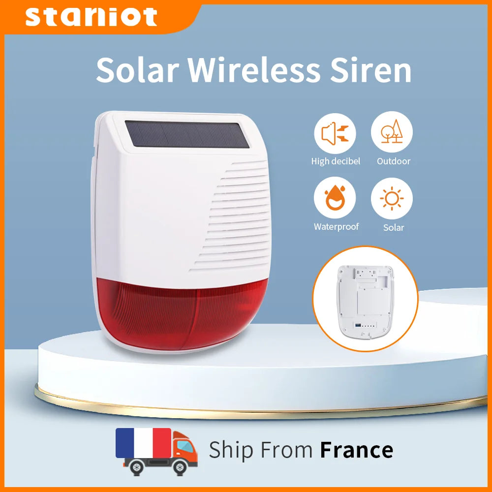 Sirène Solaire Extérieure Staniot WSR100